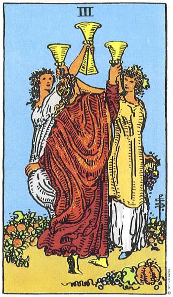 three of cups