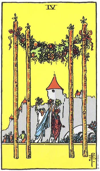 four of wands